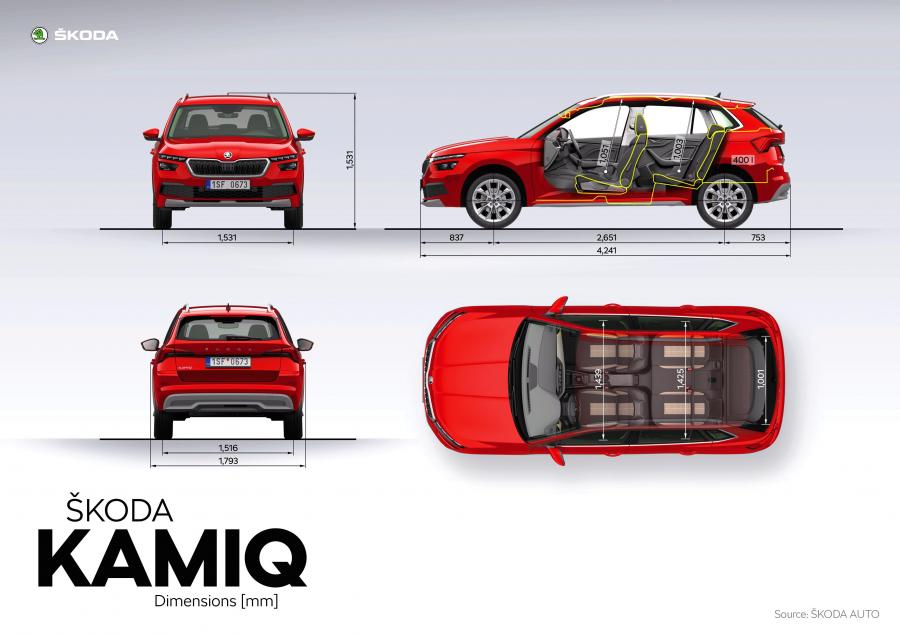 Схема Skoda Kamiq 2019 года  (WW) (фото 106 из 217)